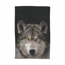 Рушник з принтом Wolf with yellow eyes - PrintSalon