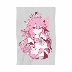 Полотенце с принтом Yae Miko portrait - PrintSalon