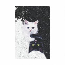 Полотенце с принтом Yin and Yang cats - PrintSalon