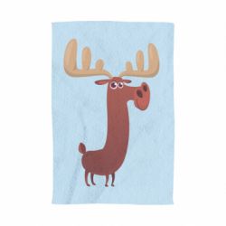 Полотенце с принтом Забавный олень - PrintSalon