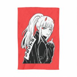 Полотенце с принтом Zero Two Art - PrintSalon