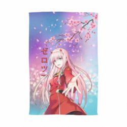 Полотенце с принтом Zero Two Darling In The Franxx - PrintSalon