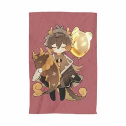 Полотенце с принтом Zhongli with baloon - PrintSalon