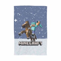 Рушник з принтом Зимовий Майнкрафт - PrintSalon