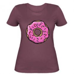 Женская футболка Пончик Гомера - PrintSalon