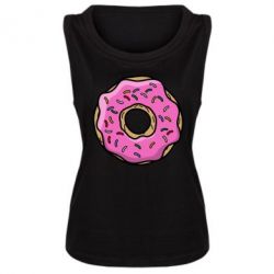 Женская майка Пончик Гомера - PrintSalon