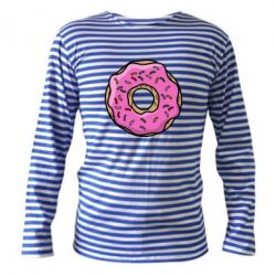 Тельняшка с длинным рукавом Пончик Гомера - PrintSalon