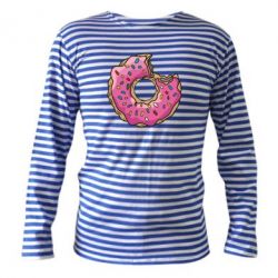 Тельняшка с длинным рукавом Пончик - PrintSalon