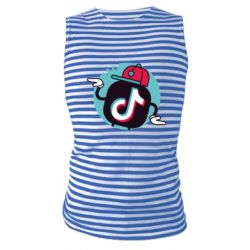 Майка-тельняшка Dancing Tik tok - PrintSalon