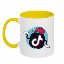 Чашка двухцветная 320ml Dancing Tik tok - PrintSalon