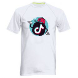 Мужская футболка для спорта Dancing Tik tok - PrintSalon