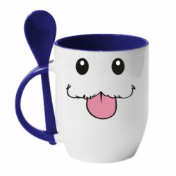Чашка с ложкой Poro Camiseta lol - PrintSalon