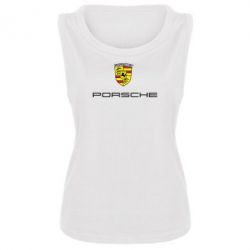 Женская майка Porsche - PrintSalon