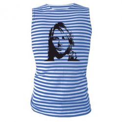 Майка-тельняшка Портрет Курта Кобейна - PrintSalon