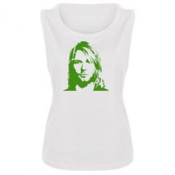 Женская майка Портрет Курта Кобейна - PrintSalon