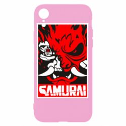 Чехол для iPhone XR Poster samurai Cyberpunk - PrintSalon