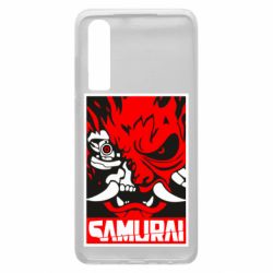 Чехол для Huawei P30 Poster samurai Cyberpunk - PrintSalon