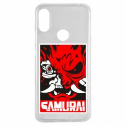 Чехол для Xiaomi Redmi Note 7 Poster samurai Cyberpunk - PrintSalon