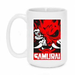 Чашка 420ml Poster samurai Cyberpunk - PrintSalon