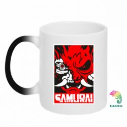 Чашка-хамелеон Poster samurai Cyberpunk