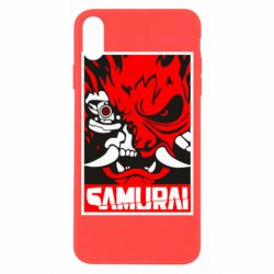 Чехол для iPhone X/Xs Poster samurai Cyberpunk