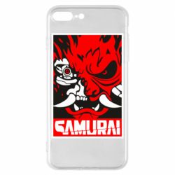 Чехол для iPhone 8 Plus Poster samurai Cyberpunk