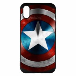 Чехол для iPhone X/Xs Потертый щит - PrintSalon