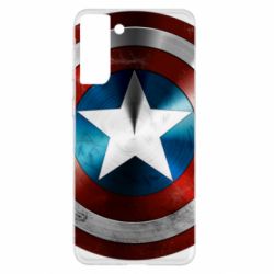 Чехол для Samsung S21+ Потертый щит - PrintSalon