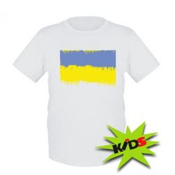 Детская футболка Потертый флаг Украины