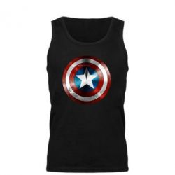 Мужская майка Потертый щит - PrintSalon