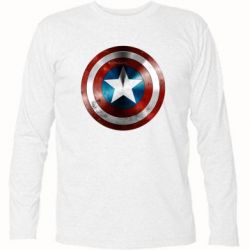 Футболка с длинным рукавом Потертый щит - PrintSalon