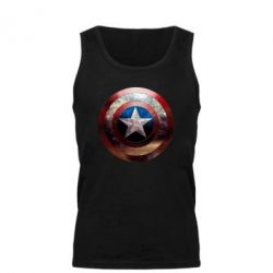 Майка чоловіча Потрісканий щит Капітана Америка - PrintSalon