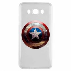 Чохол для Samsung J7 2016 Потрісканий щит Капітана Америка - PrintSalon