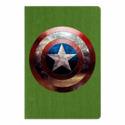 Блокнот з принтом Потрісканий щит Капітана Америка - PrintSalon