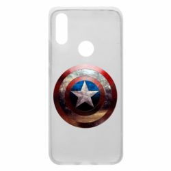 Чехол для Xiaomi Redmi 7 Потрескавшийся щит Капитана Америка