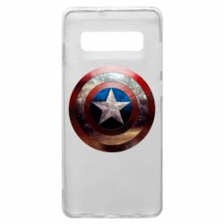 Чохол для Samsung S10+ Потрісканий щит Капітана Америка - PrintSalon
