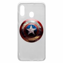 Чохол для Samsung A20 Потрісканий щит Капітана Америка - PrintSalon