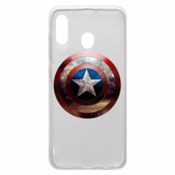 Чохол для Samsung A30 Потрісканий щит Капітана Америка - PrintSalon