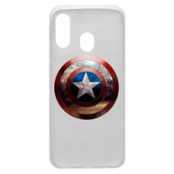 Чохол для Samsung A40 Потрісканий щит Капітана Америка - PrintSalon