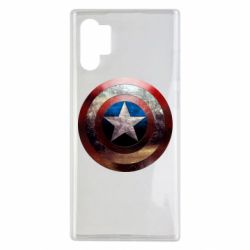 Чохол для Samsung Note 10 Plus Потрісканий щит Капітана Америка - PrintSalon