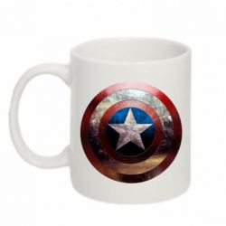 Чашка 320ml Потрескавшийся щит Капитана Америка