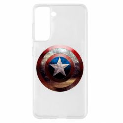 Чохол для Samsung S21 Потрісканий щит Капітана Америка - PrintSalon