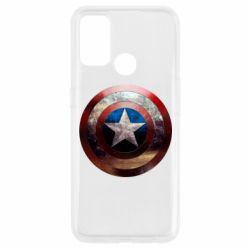 Чехол для Oppo A53/A32/A33 Потрескавшийся щит Капитана Америка