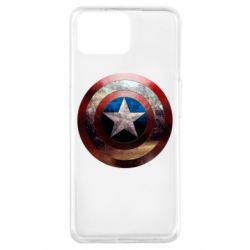 Чохол для Oppo A73Потрісканий щит Капітана Америка - PrintSalon