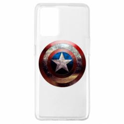 Чохол для Oppo A74 4G Потрісканий щит Капітана Америка - PrintSalon