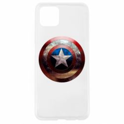 Чехол для Oppo A92s Потрескавшийся щит Капитана Америка-PrintSalon Чехол для Oppo A92s Потрескавшийся щит Капитана Америка