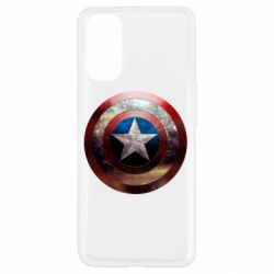 Чохол для Oppo Reno 4Потрісканий щит Капітана Америка - PrintSalon