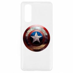 Чохол для Oppo Find X2Потрісканий щит Капітана Америка - PrintSalon