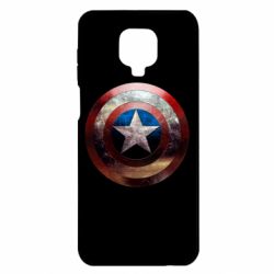 Чохол для Xiaomi Redmi Note 9S / 9Pro / 9Pro Max Потрісканий щит Капітана Америка - PrintSalon