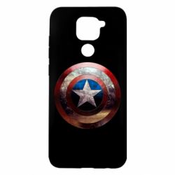 Чохол для Xiaomi Redmi Note 9 / Redmi 10X Потрісканий щит Капітана Америка - PrintSalon